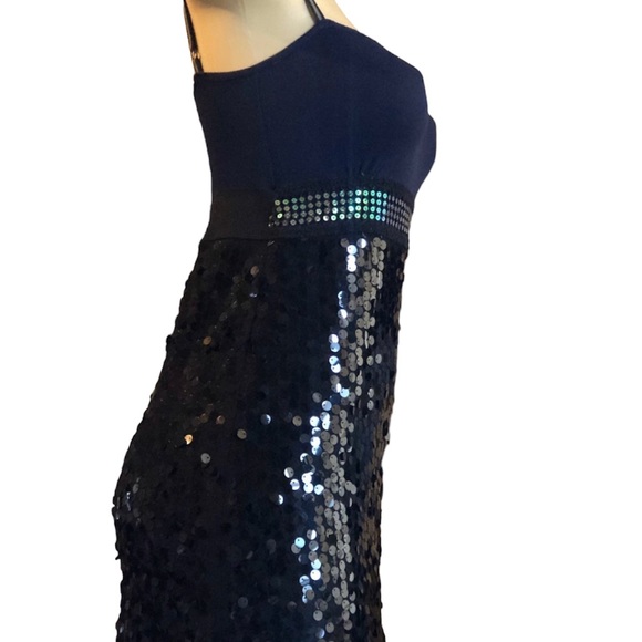 Free prople cocktail sequin sparkly navy NWT - Picture 5 of 9